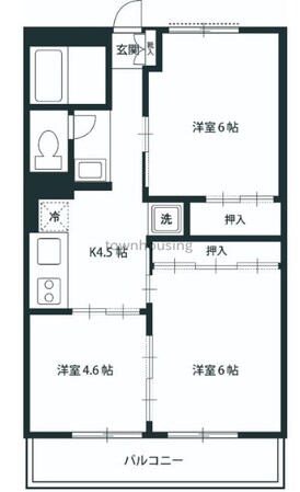 セントラルハイツいちのえの物件間取画像